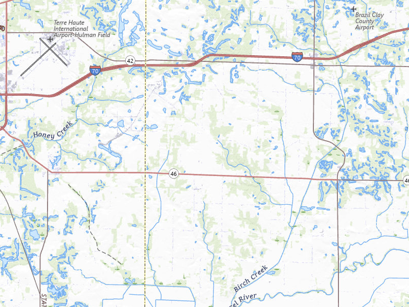 Radar-estimated hail-size map of the storm over Cory, IN on Mar 22, 2026