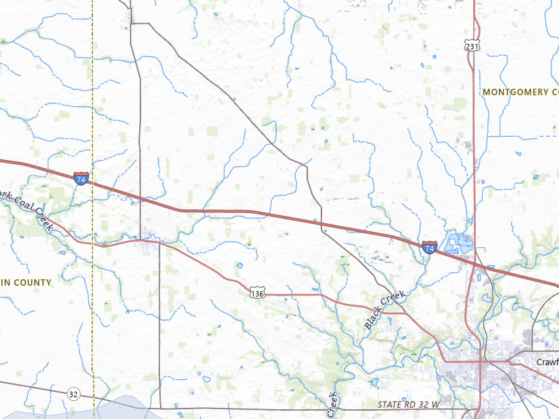 NEXRAD radar-signature map of the hail storm over Crawfordsville, IN on May 4, 2026