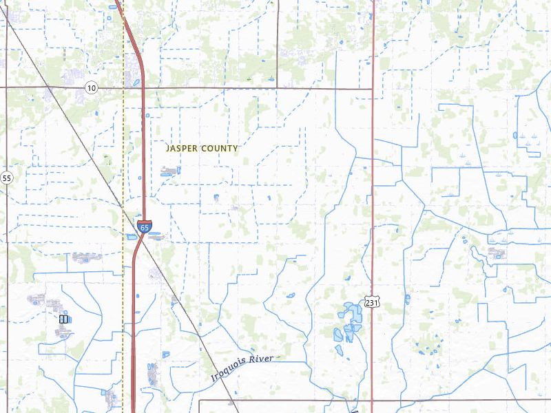 Radar-estimated hail-size map of the storm over Fair Oaks, IN on Jun 9, 2026