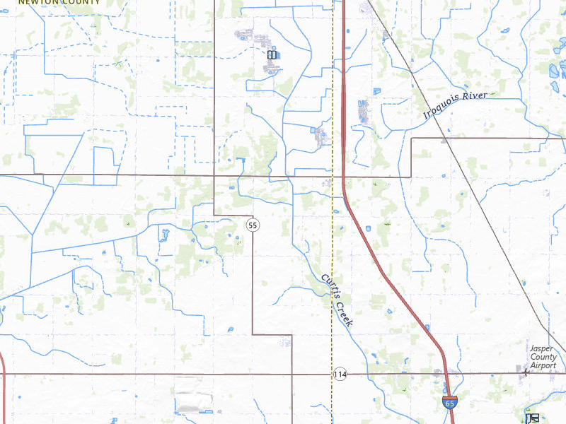 Radar-estimated hail-size map of the storm over Fair Oaks, IN on Jul 9, 2026