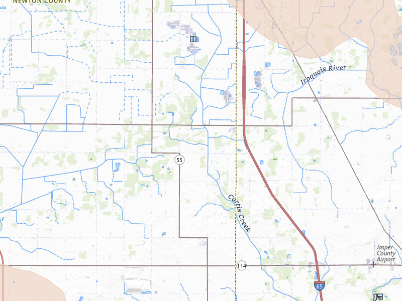 Radar-estimated hail-size map of the storm over Fair Oaks, IN on Jul 27, 2026