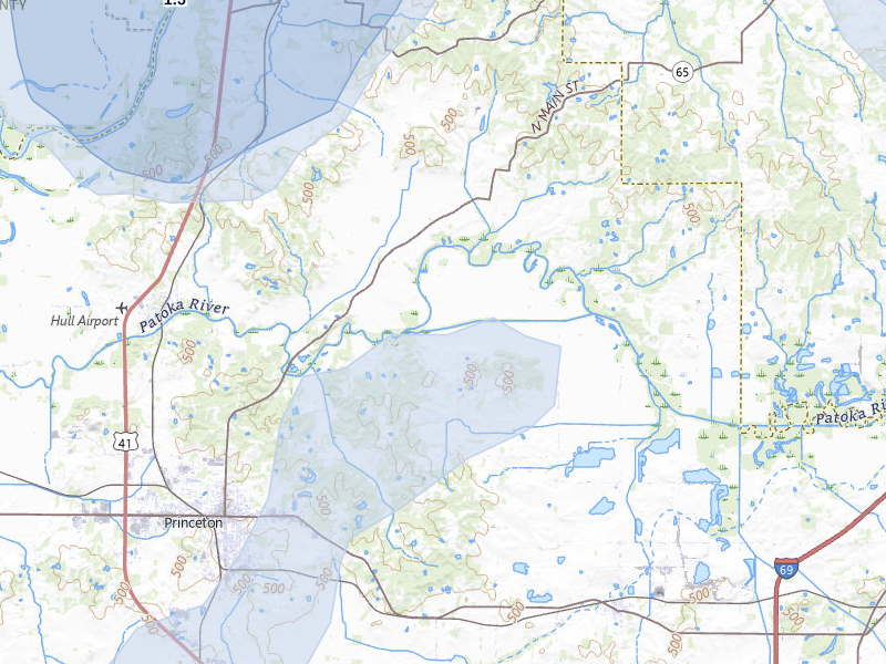 NEXRAD radar-signature map of the hail storm over Francisco, IN on Apr 27, 2026