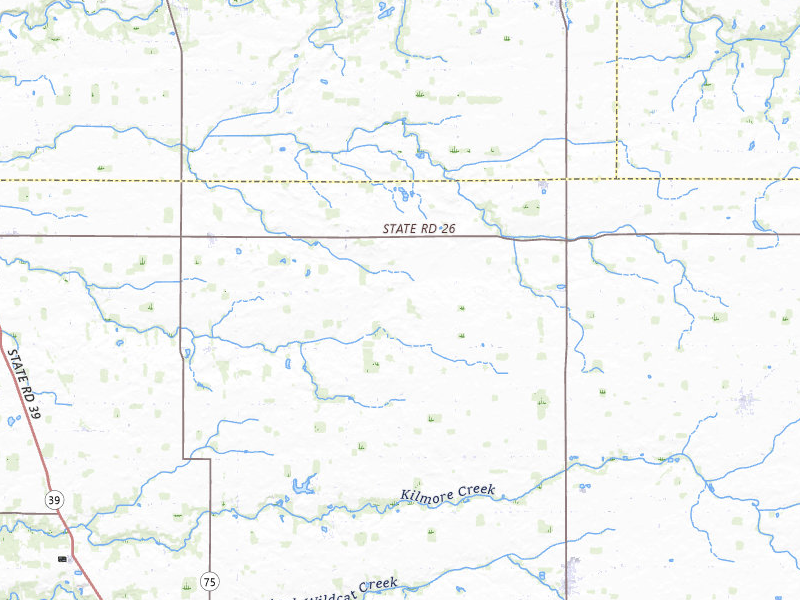 Radar-estimated hail-size map of the storm over Frankfort, IN on Mar 22, 2026