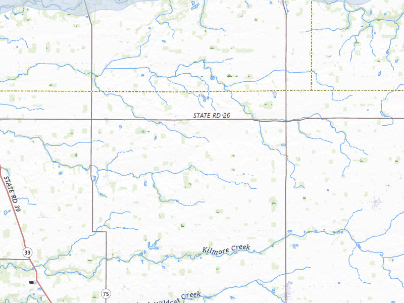 NEXRAD radar-signature map of the hail storm over Frankfort, IN on Mar 22, 2026