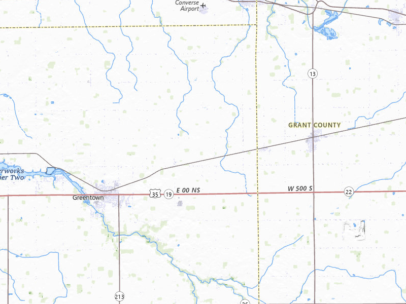 Radar-estimated hail-size map of the storm over Greentown, IN on Mar 22, 2026