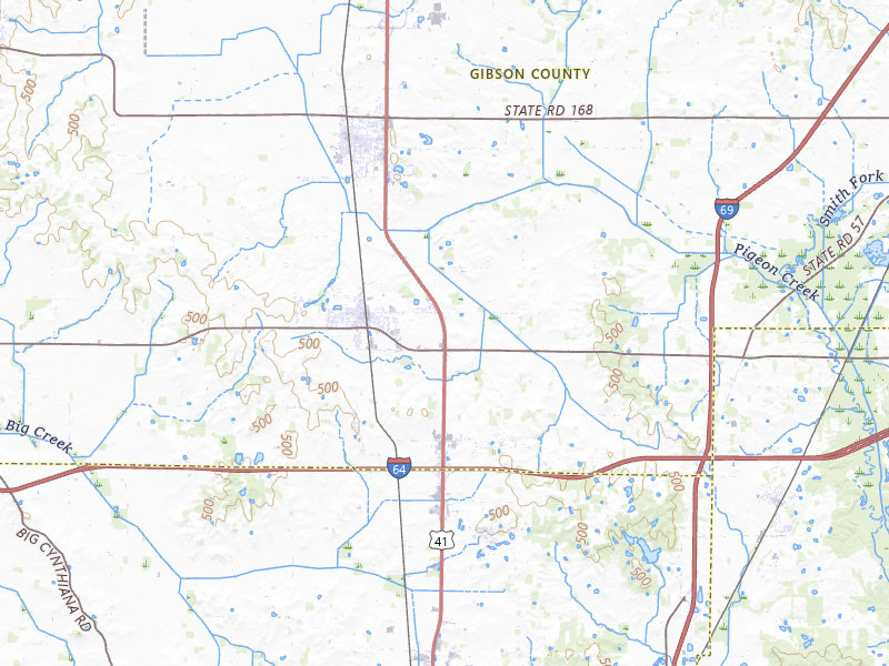 Radar-estimated hail-size map of the storm over Haubstadt, IN on Apr 27, 2026