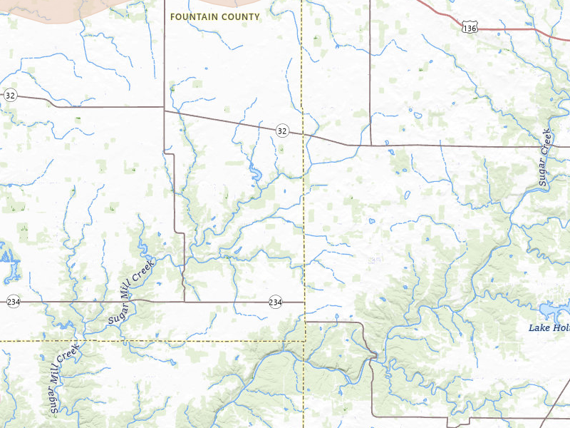 Radar-estimated hail-size map of the storm over Hillsboro, IN on Mar 26, 2026
