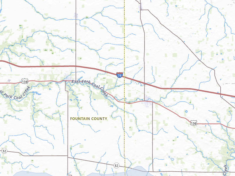 NEXRAD radar-signature map of the hail storm over Hillsboro, IN on May 4, 2026