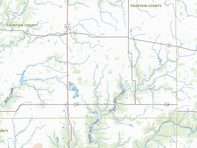 Radar-estimated hail-size map of the storm over Kingman, IN on Jun 9, 2026
