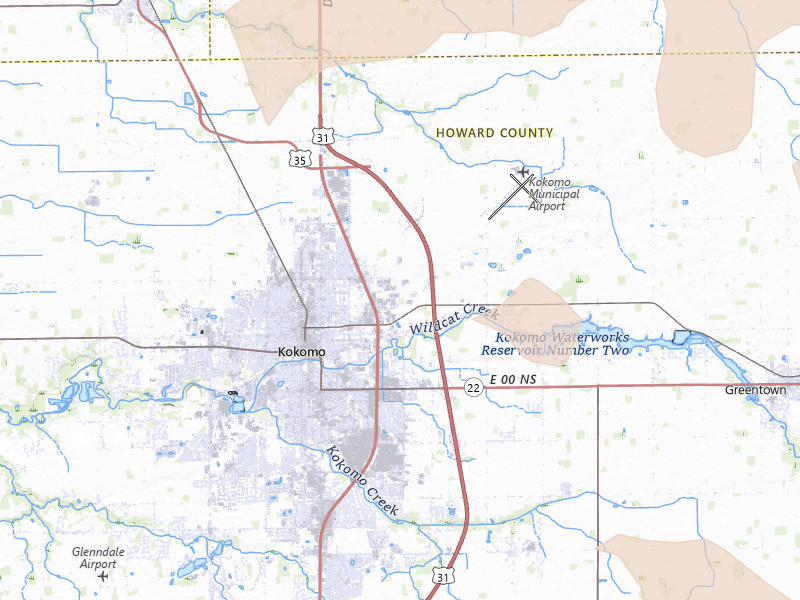 Radar-estimated hail-size map of the storm over Kokomo, IN on Aug 11, 2026