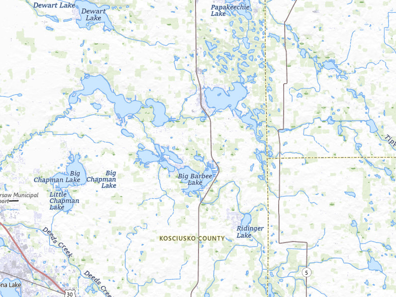 NEXRAD radar-signature map of the hail storm over Leesburg, IN on Jul 3, 2026