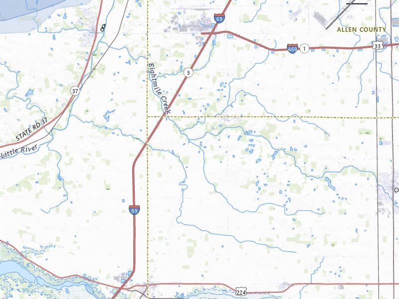 NEXRAD radar-signature map of the hail storm over Markle, IN on Aug 10, 2026