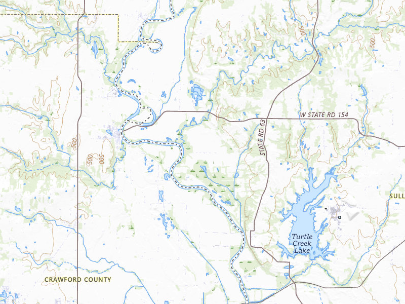 Radar-estimated hail-size map of the storm over Merom, IN on Apr 27, 2026