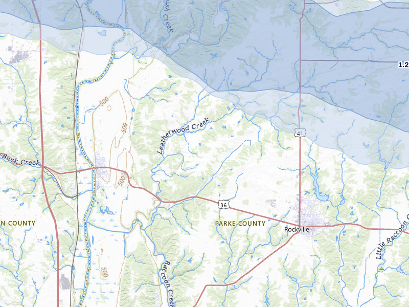 NEXRAD radar-signature map of the hail storm over Montezuma, IN on Mar 22, 2026