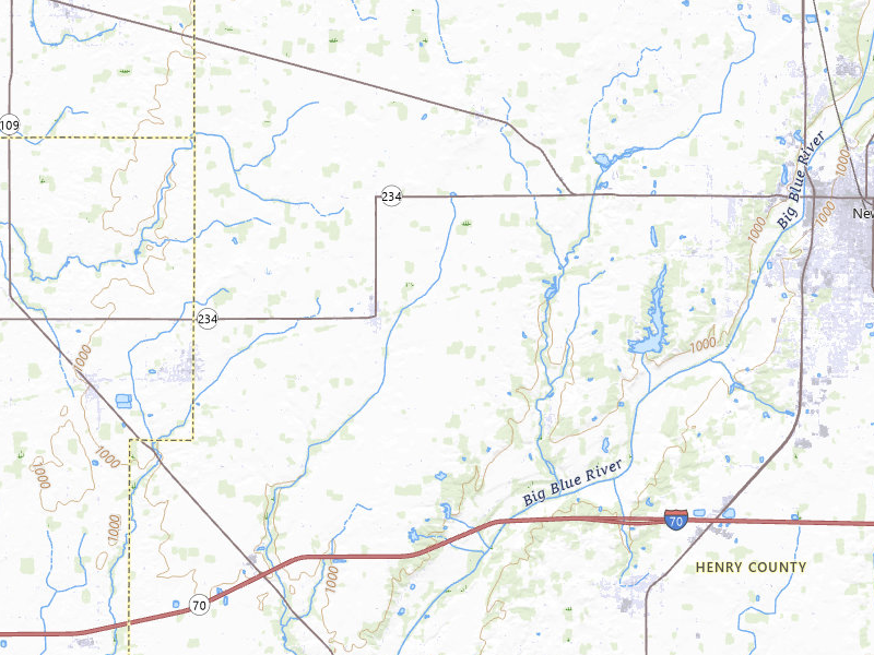 NEXRAD radar-signature map of the hail storm over New Castle, IN on Aug 13, 2026
