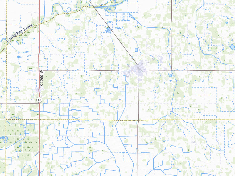 Radar-estimated hail-size map of the storm over North Judson, IN on Jun 9, 2026
