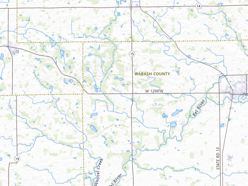 Radar-estimated hail-size map of the storm over North Manchester, IN on Mar 31, 2026