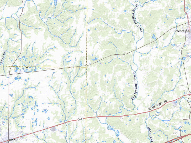 Radar-estimated hail-size map of the storm over Reelsville, IN on Jun 9, 2026