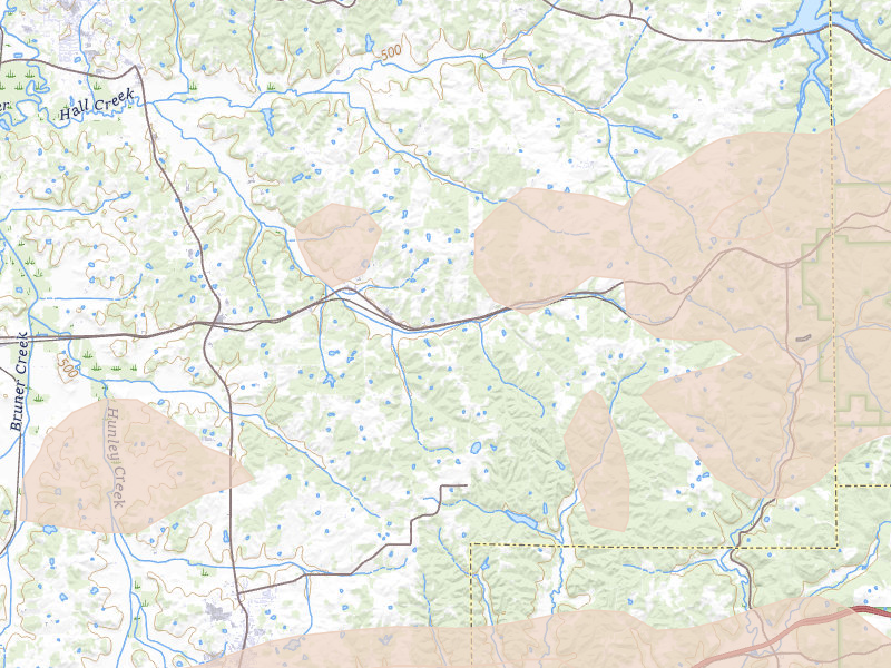 Radar-estimated hail-size map of the storm over Saint Anthony, IN on May 16, 2026