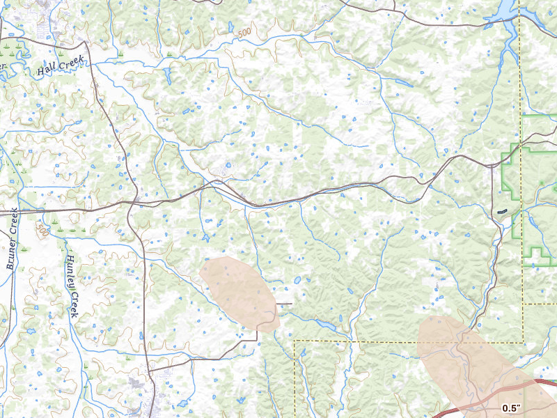 Radar-estimated hail-size map of the storm over Saint Anthony, IN
