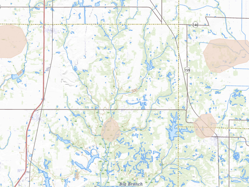 Radar-estimated hail-size map of the storm over Shelburn, IN on Jun 9, 2026
