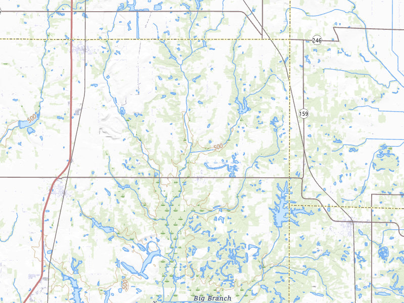 Radar-estimated hail-size map of the storm over Shelburn, IN on Jul 9, 2026