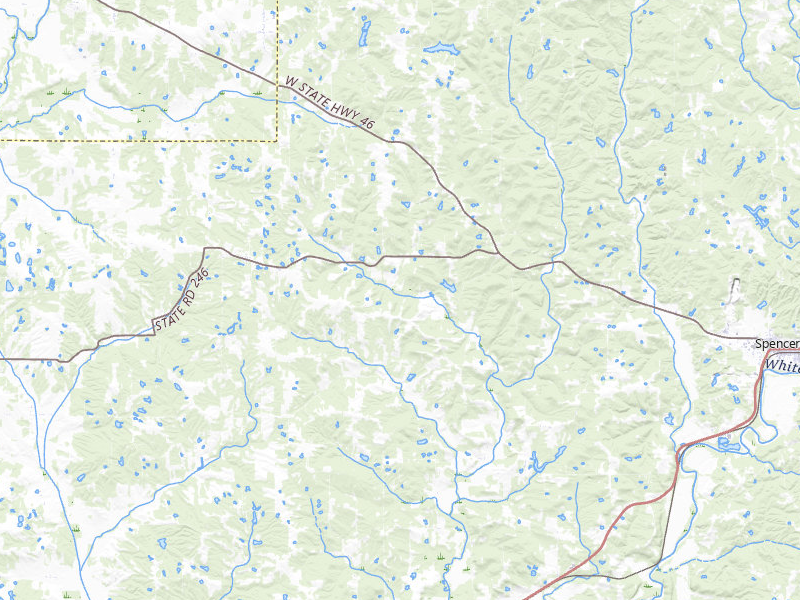Radar-estimated hail-size map of the storm over Spencer, IN on May 15, 2026