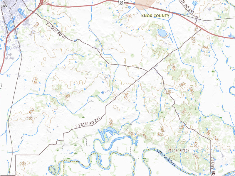 Radar-estimated hail-size map of the storm over Vincennes, IN on May 19, 2026