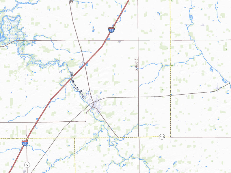 NEXRAD radar-signature map of the hail storm over Warren, IN on Aug 9, 2026