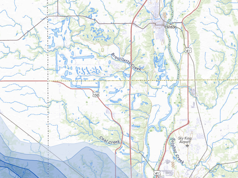 NEXRAD radar-signature map of the hail storm over West Terre Haute, IN on Aug 11, 2026