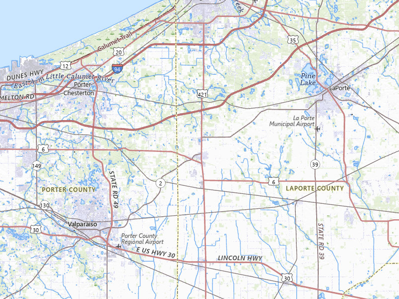 Radar-estimated hail-size map of the storm over Westville, IN on Jul 2, 2026