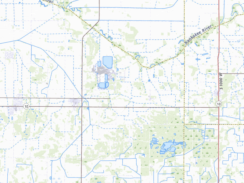 Radar-estimated hail-size map of the storm over Wheatfield, IN on Mar 31, 2026