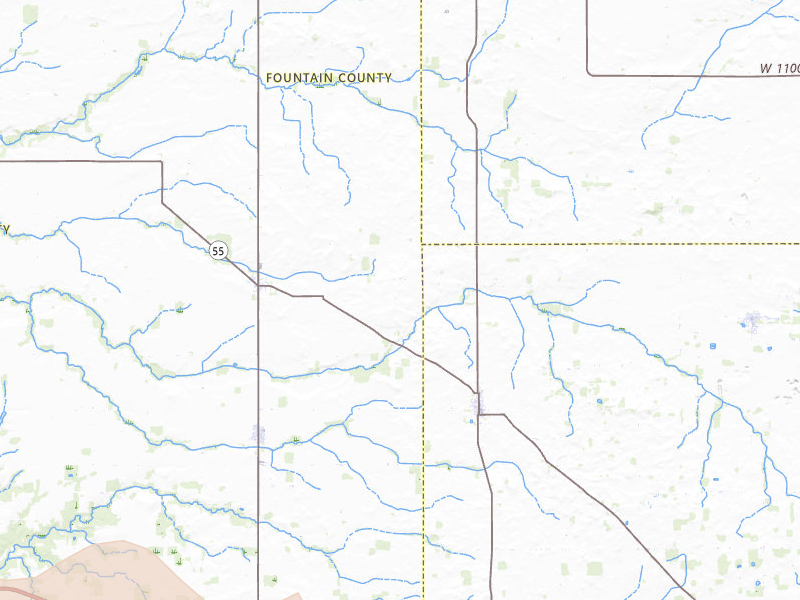 Radar-estimated hail-size map of the storm over Wingate, IN on Mar 26, 2026