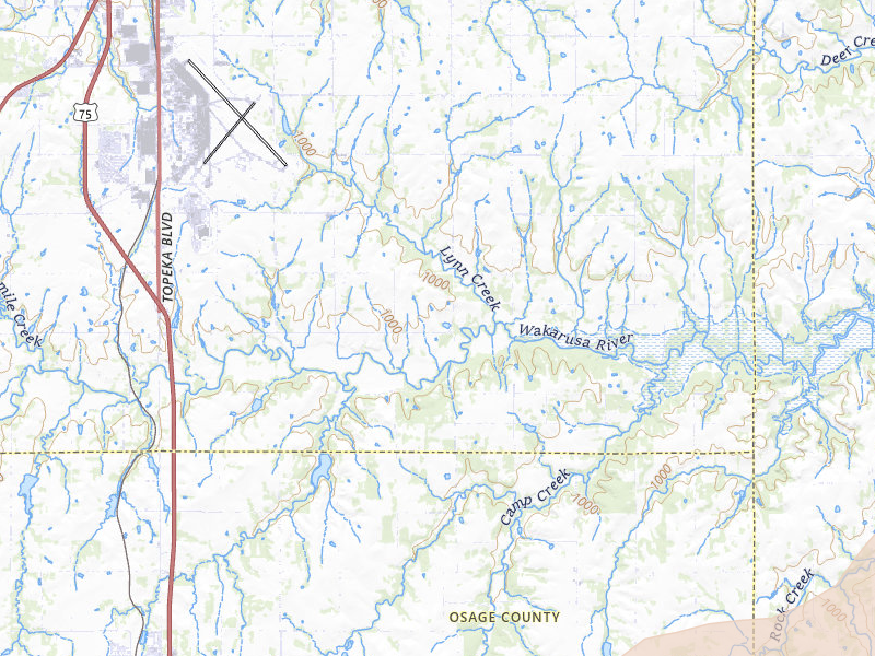 Radar-estimated hail-size map of the storm over Berryton, KS on Apr 17, 2026