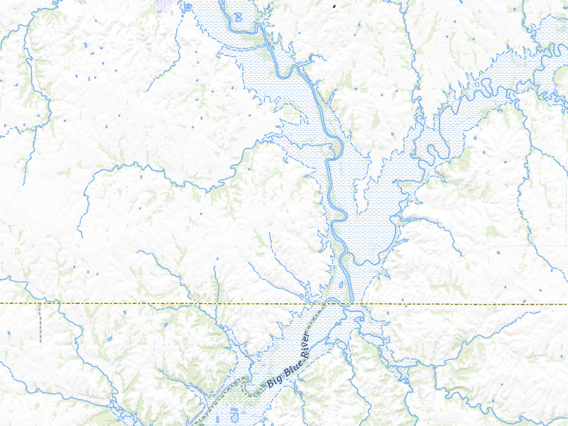 Radar-estimated hail-size map of the storm over Blue Rapids, KS on May 17, 2026