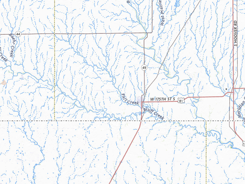 Radar-estimated hail-size map of the storm over Caldwell, KS on May 29, 2026