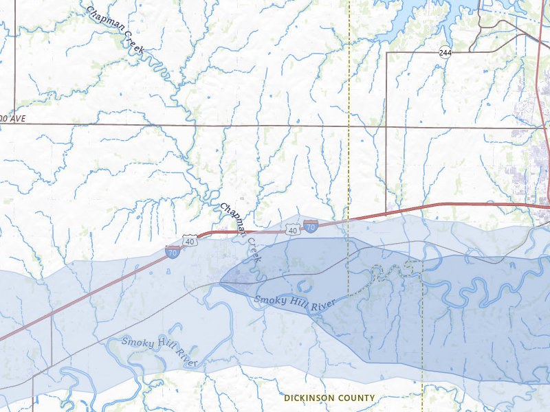 NEXRAD radar-signature map of the hail storm over Chapman, KS on May 30, 2026