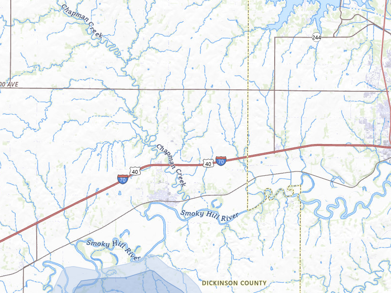 NEXRAD radar-signature map of the hail storm over Chapman, KS on Jul 9, 2026