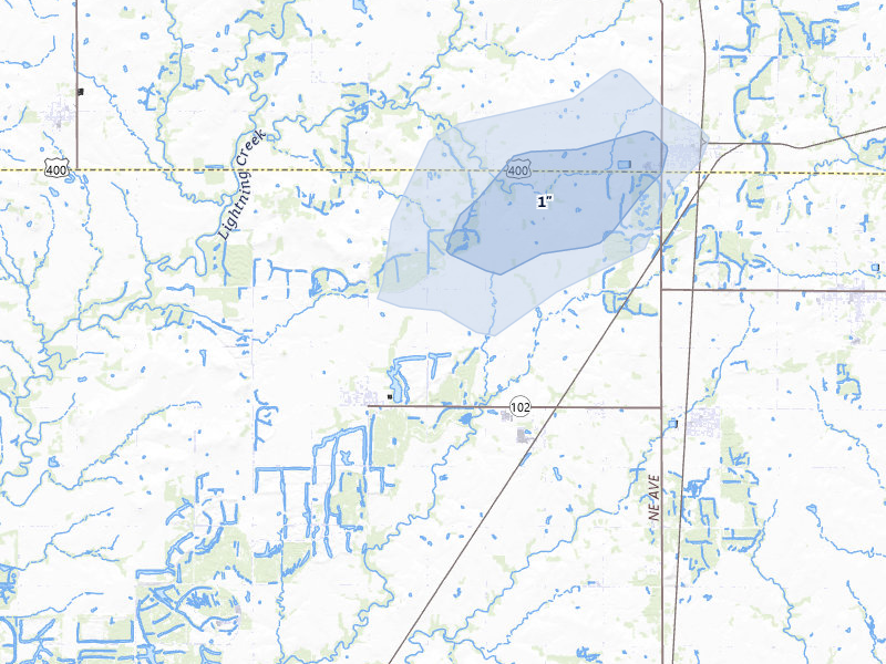 NEXRAD radar-signature map of the hail storm over Cherokee, KS on May 30, 2026