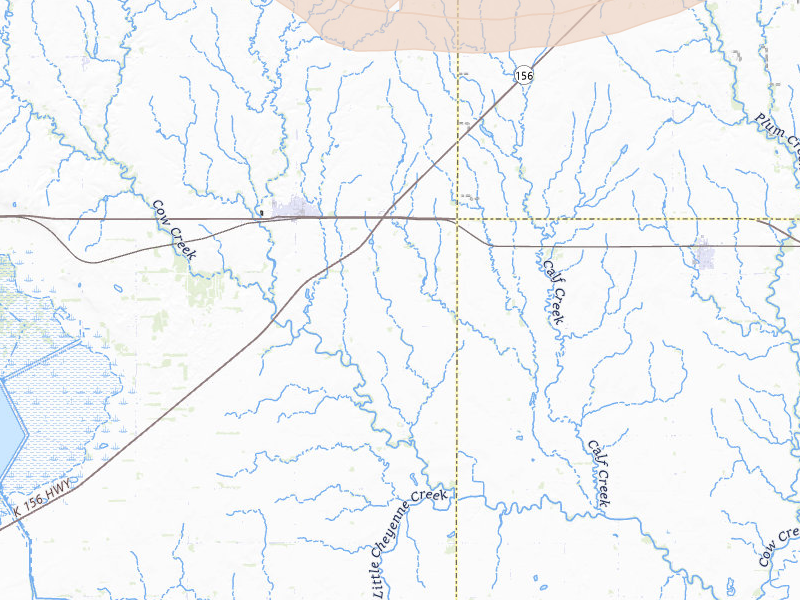 Radar-estimated hail-size map of the storm over Claflin, KS on Jul 9, 2026