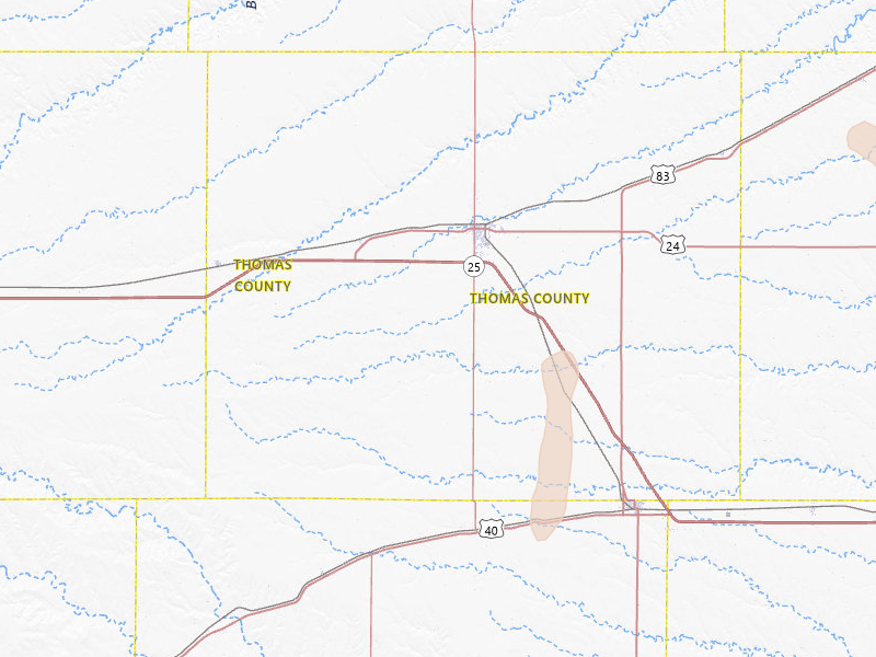 Radar-estimated hail-size map of the storm over Colby, KS on Jul 27, 2026