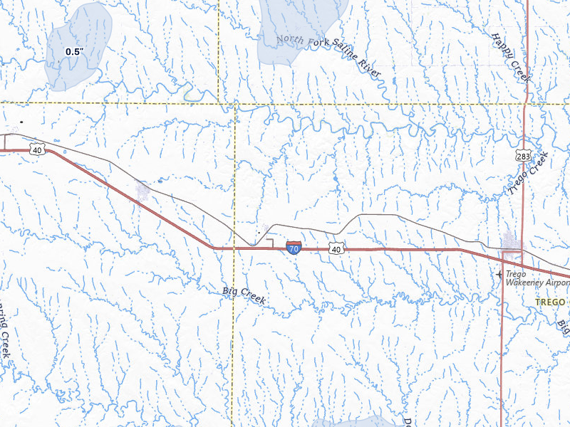 NEXRAD radar-signature map of the hail storm over Collyer, KS on Jun 30, 2026