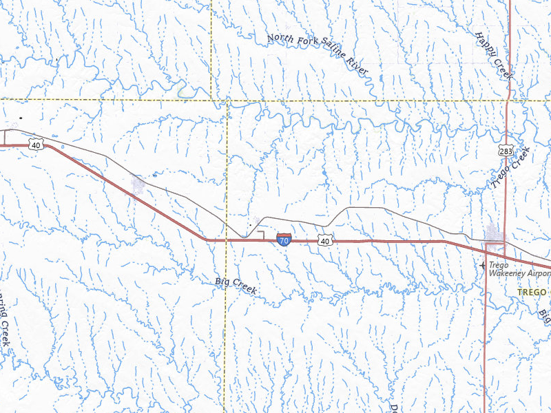 Radar-estimated hail-size map of the storm over Collyer, KS on Jul 1, 2026