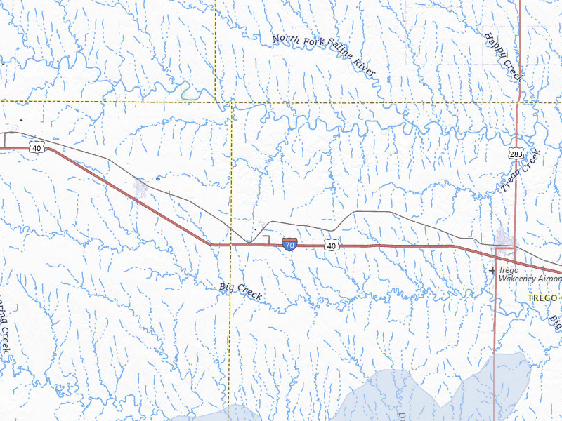 NEXRAD radar-signature map of the hail storm over Collyer, KS on Jul 1, 2026