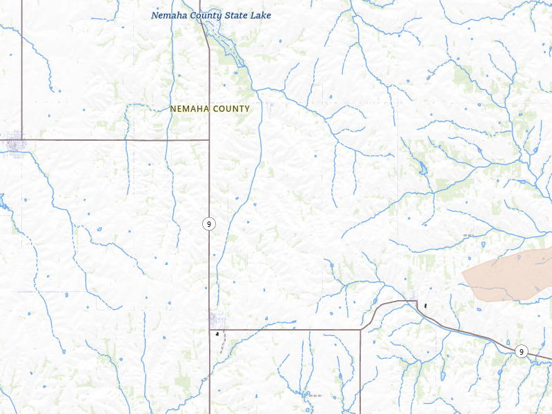 Radar-estimated hail-size map of the storm over Corning, KS on Mar 31, 2026