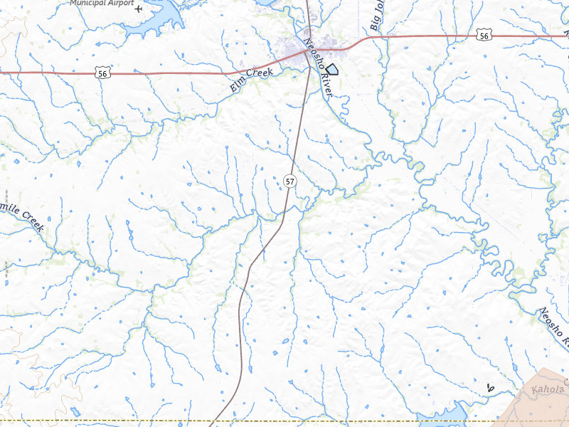 Radar-estimated hail-size map of the storm over Council Grove, KS on Apr 17, 2026