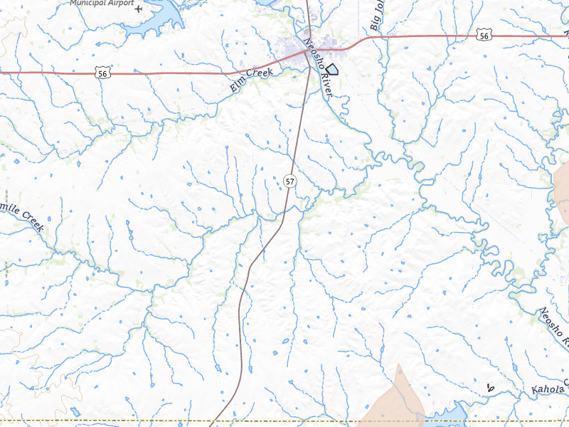 Radar-estimated hail-size map of the storm over Council Grove, KS on May 4, 2026