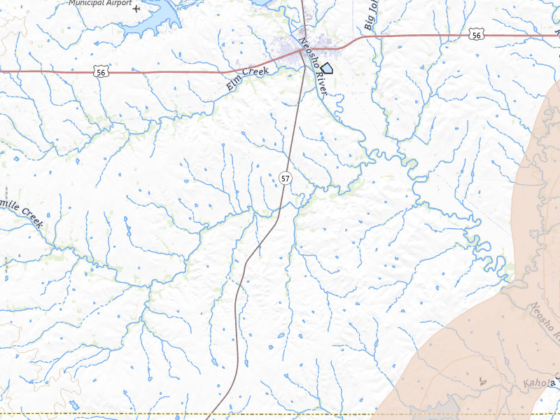 Radar-estimated hail-size map of the storm over Council Grove, KS on May 30, 2026