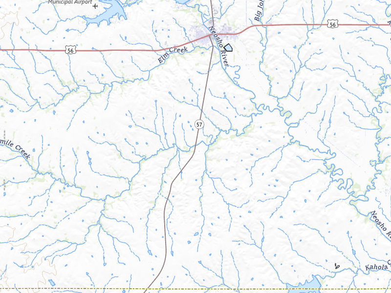 NEXRAD radar-signature map of the hail storm over Council Grove, KS on Jul 9, 2026