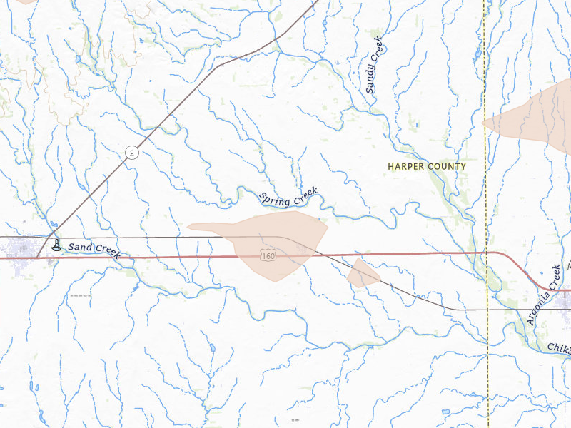Radar-estimated hail-size map of the storm over Danville, KS on Jun 18, 2026
